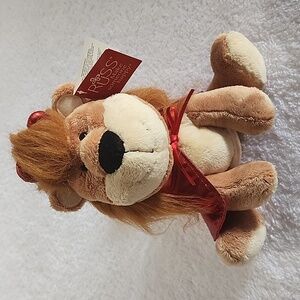 Vintage Russ Valentine's Day Lorenzo Tge Lion Plush Toy New With Tags